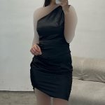 پیراهن ساتن کوتاه کد ۶۱۵۷