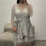 لباس مجلسی عروسکی اورال کوتاه کد ۶۲۳۸