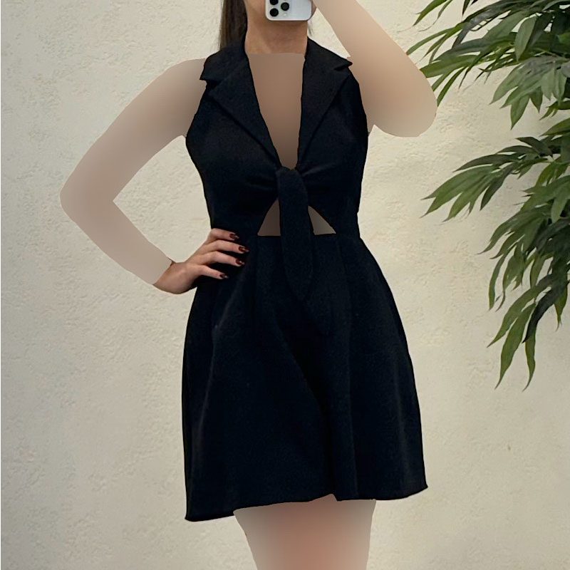 لباس مجلسی زنانه اورال کوتاه کد 6267