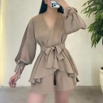 لباس مجلسی کوتاه عروسکی اورال کوتاه کد ۳۵۰۳